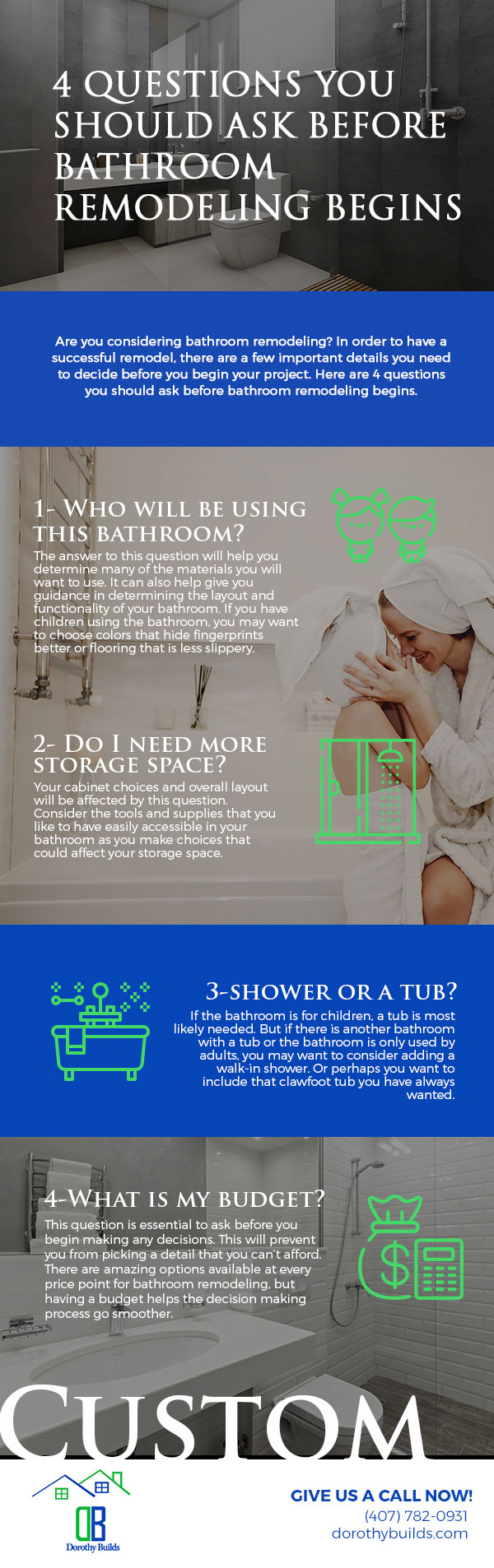4 Questions You Should Ask Before Bathroom Remodeling Begins