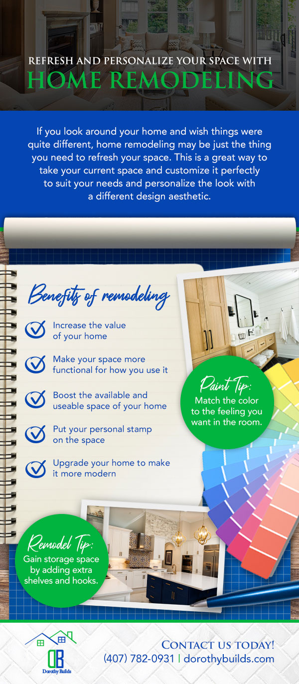 Home Remodeling is a Great Way to Refresh and Personalize Your Space